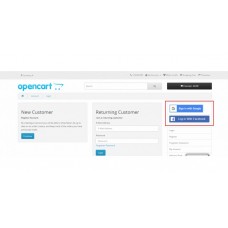 Opencart Social Login(Google/Facebook)